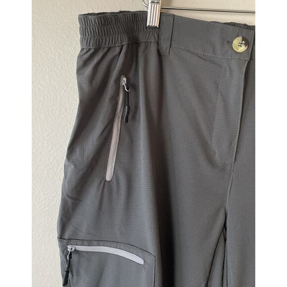 NEW Mapamyumco Gray Crop Lightweight Pants Cropped XXL Quick Dry Outdoor NWT - Picture 3 of 7
